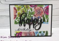 Catherine Pooler 4 cards and a tag with Cottage Garden Background stamp