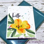 Create A Single Layer Card With A 10 Layered Stamped Lily!