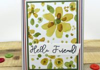 using up your patterned paper for a quick and easy card