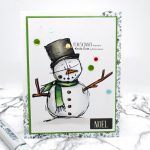 Quick Card: Sweet Little Snowman Digital Image