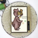 Quick and Easy Card With Papa Bear and Baby Digital Image