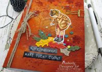 Autumn Journal With Mixed Media Elements
