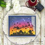 Create An Ink Blended Sky For A Quick Christmas Card