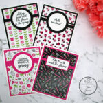 Go To Patterned Paper Card Layout: Set of 4