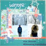 Seas & Greetings Snow Day Scrapbook Layout + Video and Free Layout Sketch