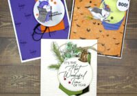 Stampin up playful ghosts