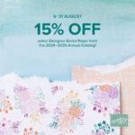 Stampin' Up! Patterned Paper Sale Starts August 6!