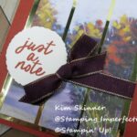 Simple Card Making: Splendid Autumn Paper using a Stampin' Up! Card Template