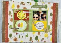 Autumn to Remember traveler's notebook layout stamping imperfection