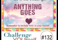 Challenge YOUrself scrapbook challenge