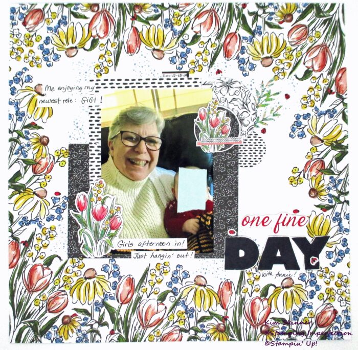 Stampin' Up! Mixed Media Florals Scrapbook Layouts