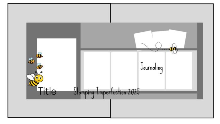 Stamping Imperfection Meant to Bee Layout