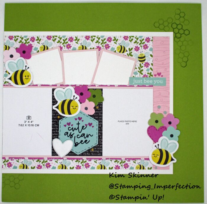 Stamping Imperfection Meant to Bee Layout