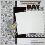 Stamping Imperfection Mixed Media Florals scrapbook layout