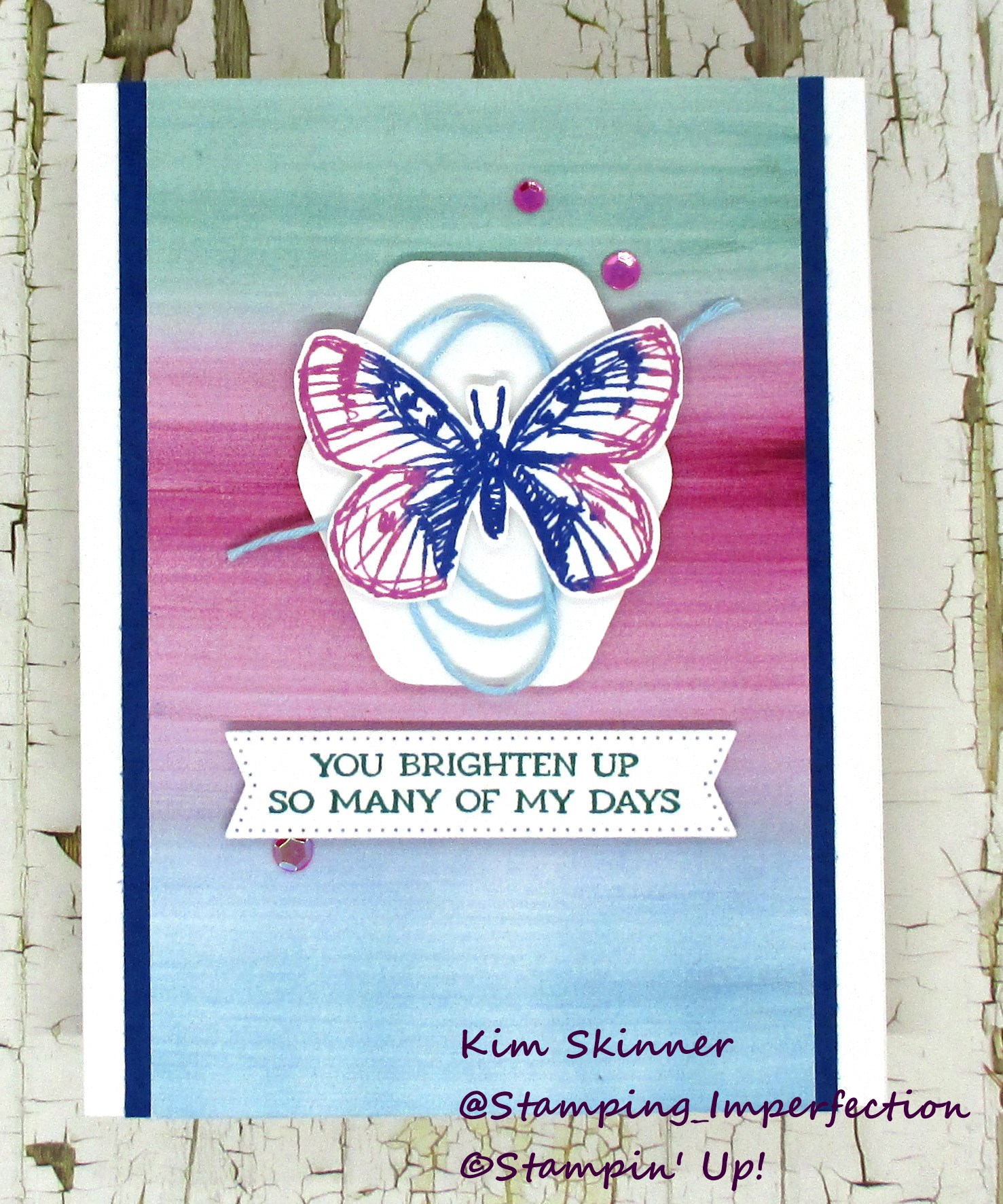 Stamping Imperfection Full of Life Card Set featuring Sketched Butterflies