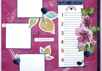 Stampin' Up! Lovely Florals Scrapbook Workshop Kit Layout
