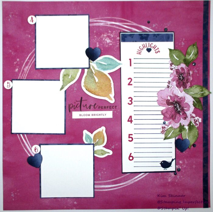 Stampin' Up! Lovely Florals Scrapbook Workshop Kit Layout