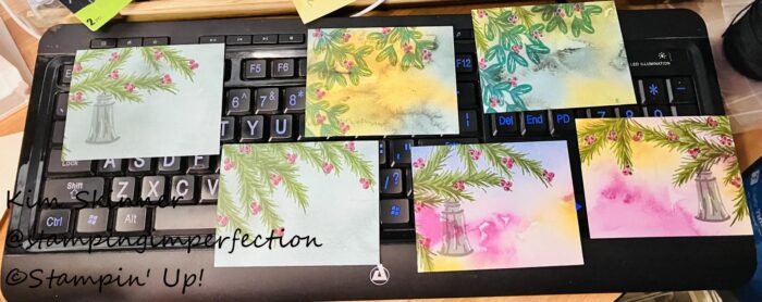 Christmas Scene Place Cards