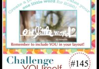 Challenge YOUrself Scrapbook Challenge